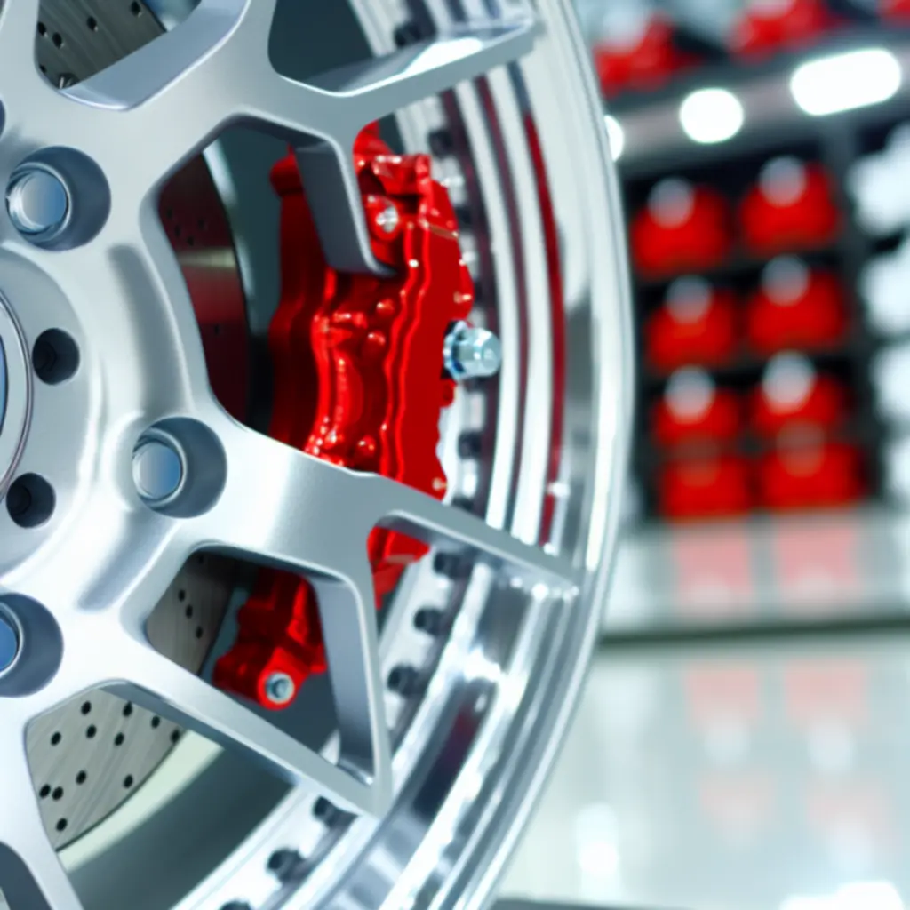 Zbliżenie na felgę aluminiową