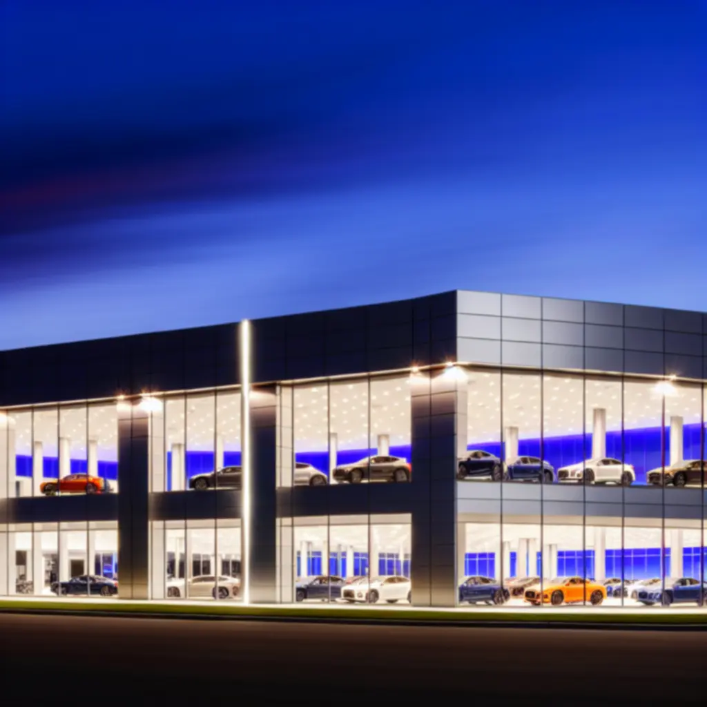 Nowoczesna architektura zewnętrzna salonu