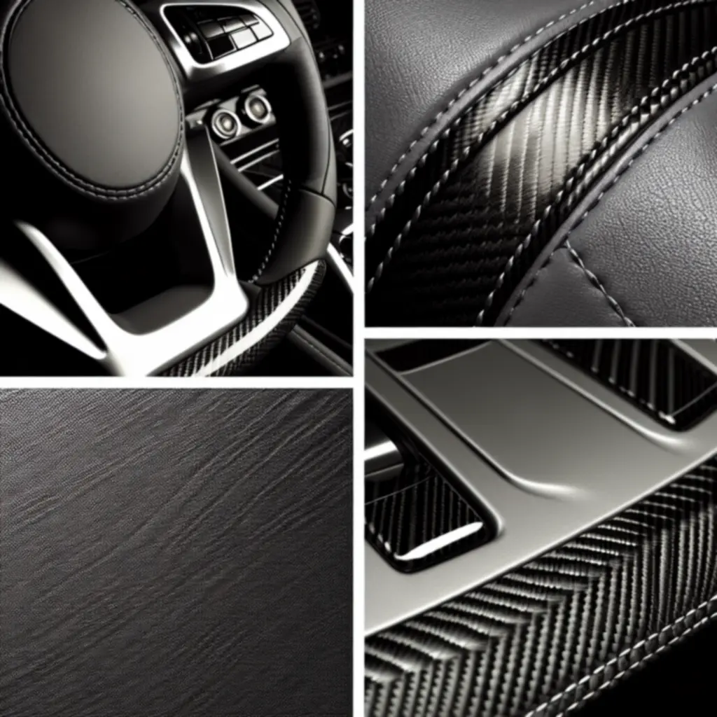 Szczegóły deski rozdzielczej luksusowego samochodu