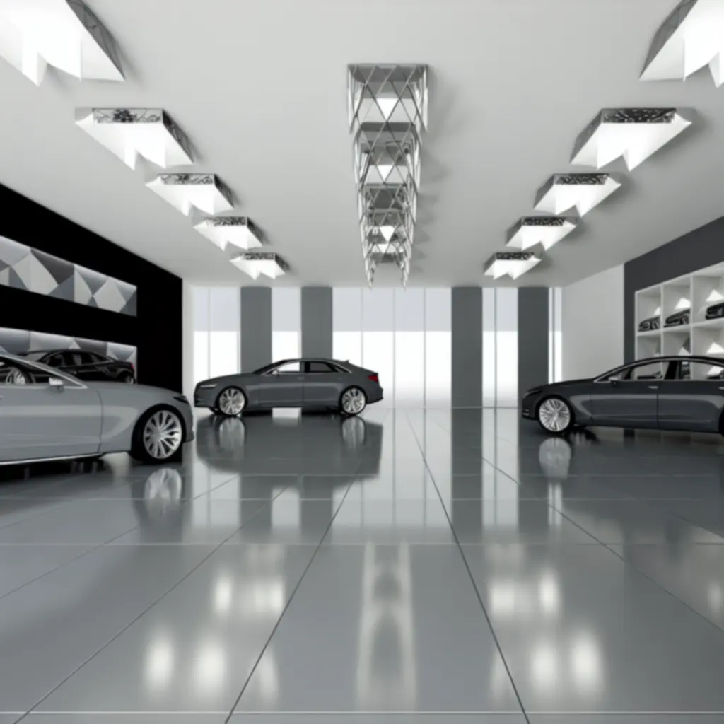 Estetyka nowoczesnego salonu samochodowego