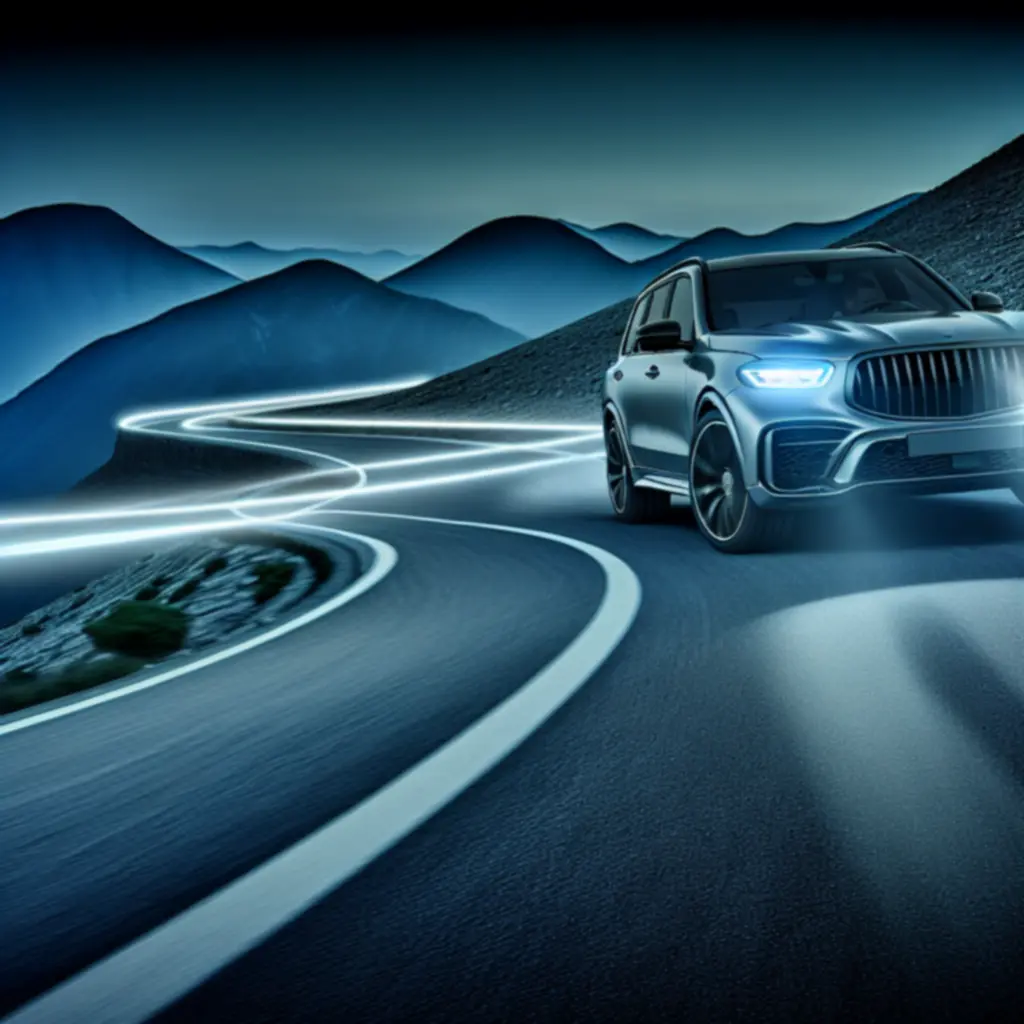 Nowoczesny SUV w krajobrazie